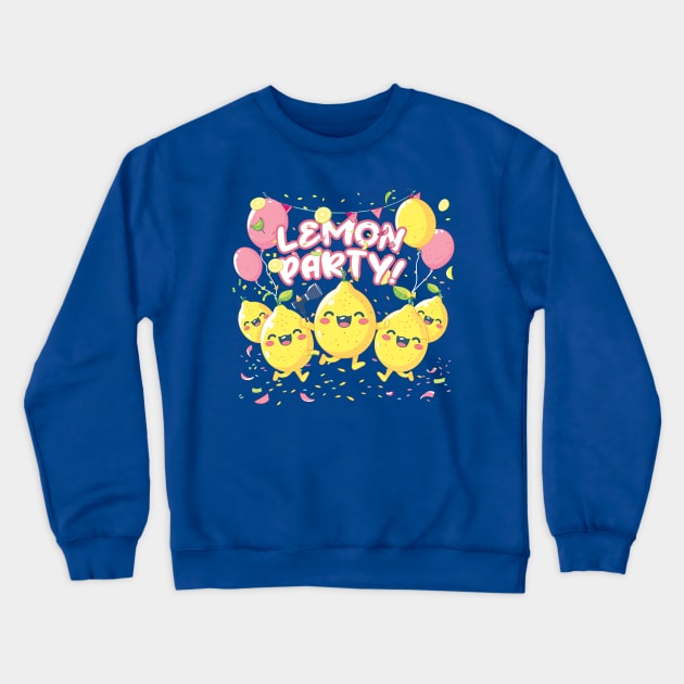 Lemon Party Crewneck Sweatshirt by BuzzBenson